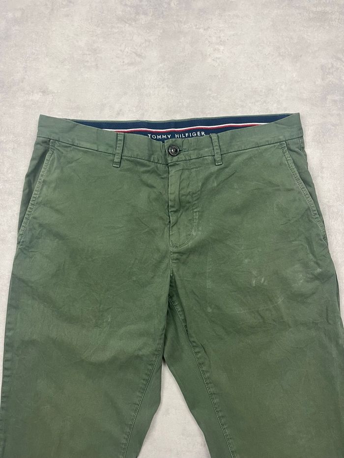 Chino Tommy Hilfiger vert kaki - Taille 40 homme - photo numéro 4