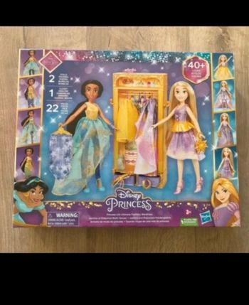 dressing avec poupées jasmine et raiponce disney neuf
