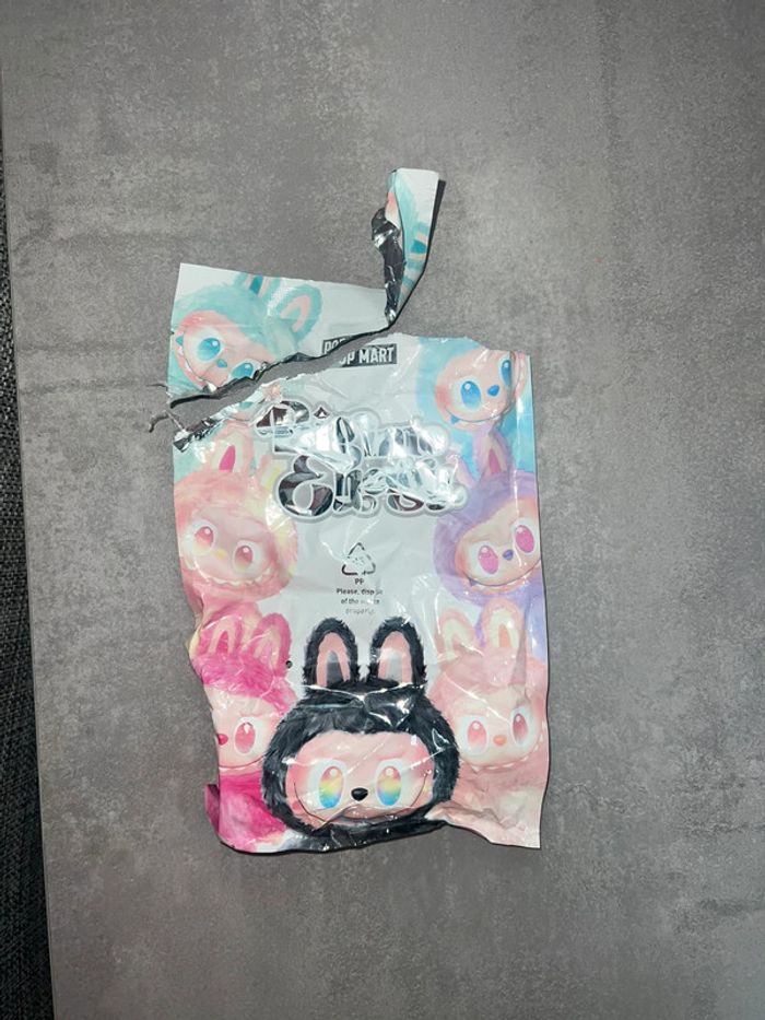 Neuf Poupée peluche Porte clé double pop Mart labubu lafufu multicolore pastel - photo numéro 2