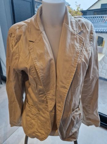 Veste habillée type tailleur - blazer beige - Taille 44 - MIM
