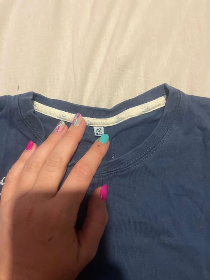 Tee shirt soleil bleu - photo numéro 2