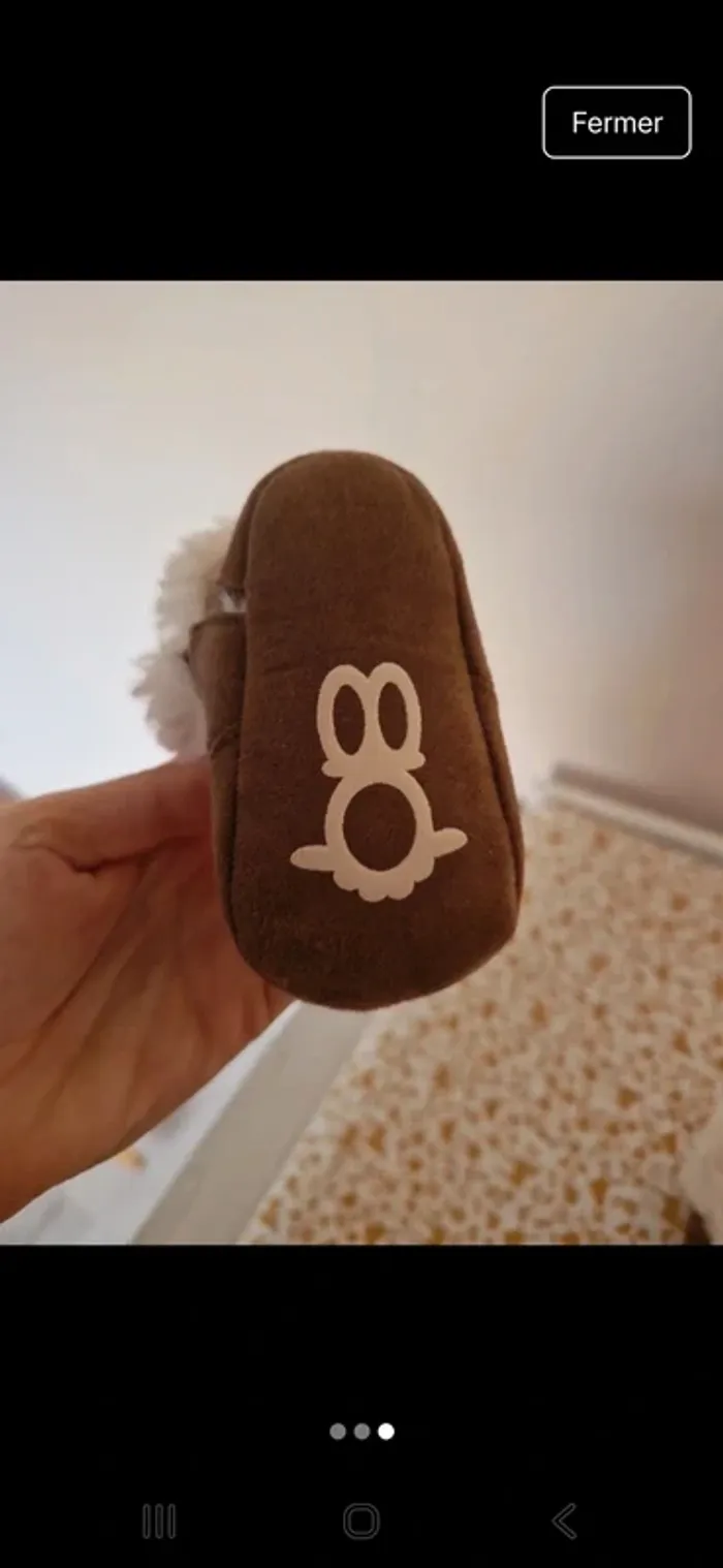 Chaussons fourrés bébé fille - photo numéro 3