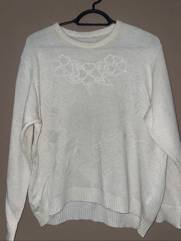 Pull blanc