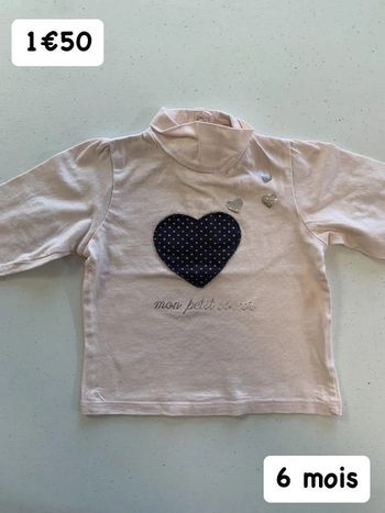 T-shirt 🎀 6 mois