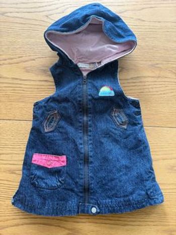 Robe à capuche jean fille 6 mois Tape à l’œil 