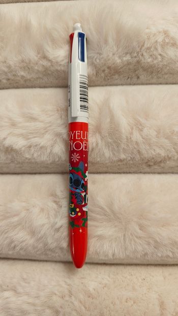 Stylo Bic 4 couleurs Neuf Disneyland Paris Stitch Noël