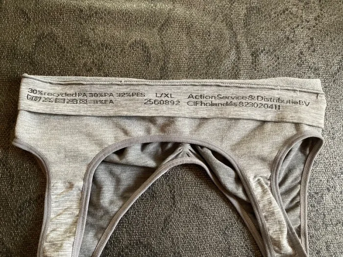 Soutien gorge sans armature brassière grise XL - photo numéro 3