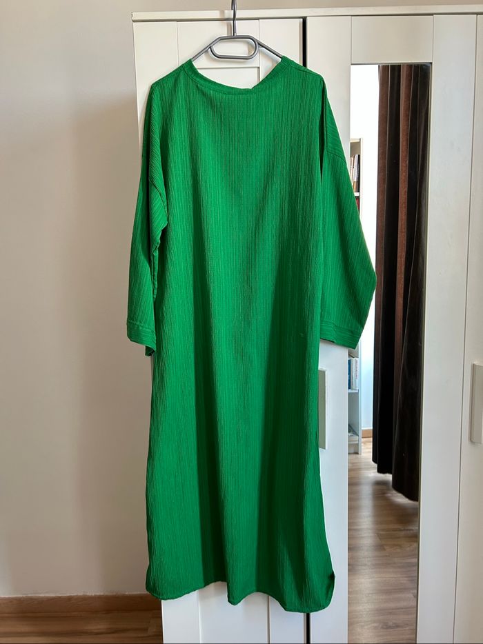 Robe longue verte unie New Collection Taille Unique - photo numéro 7