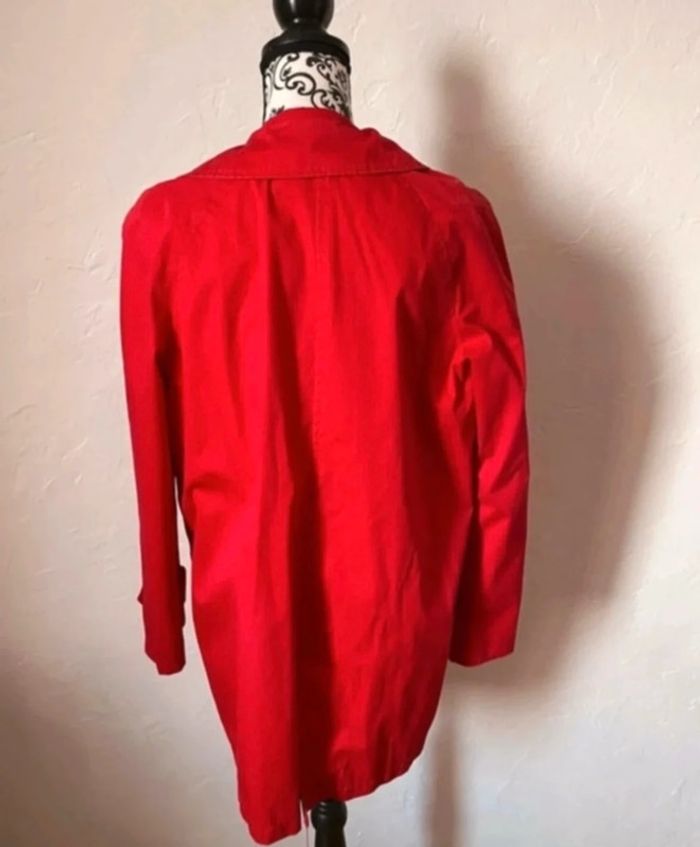 Très beau trench rouge 🥰 taille 38 de chez Monoprix - photo numéro 4