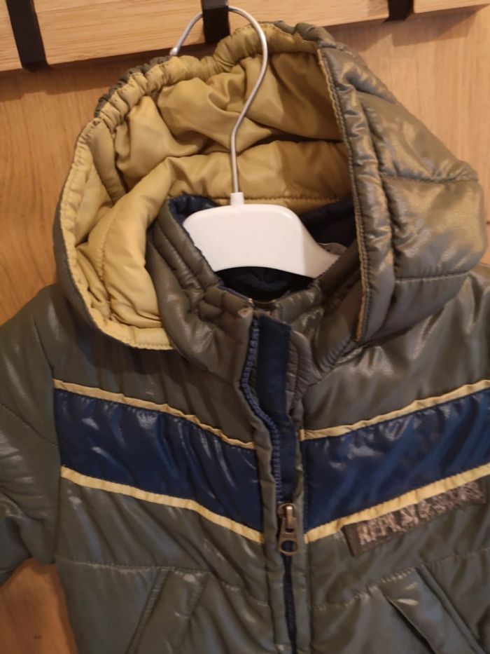 Manteau doudoune Replay en kaki 12 mois - photo numéro 7