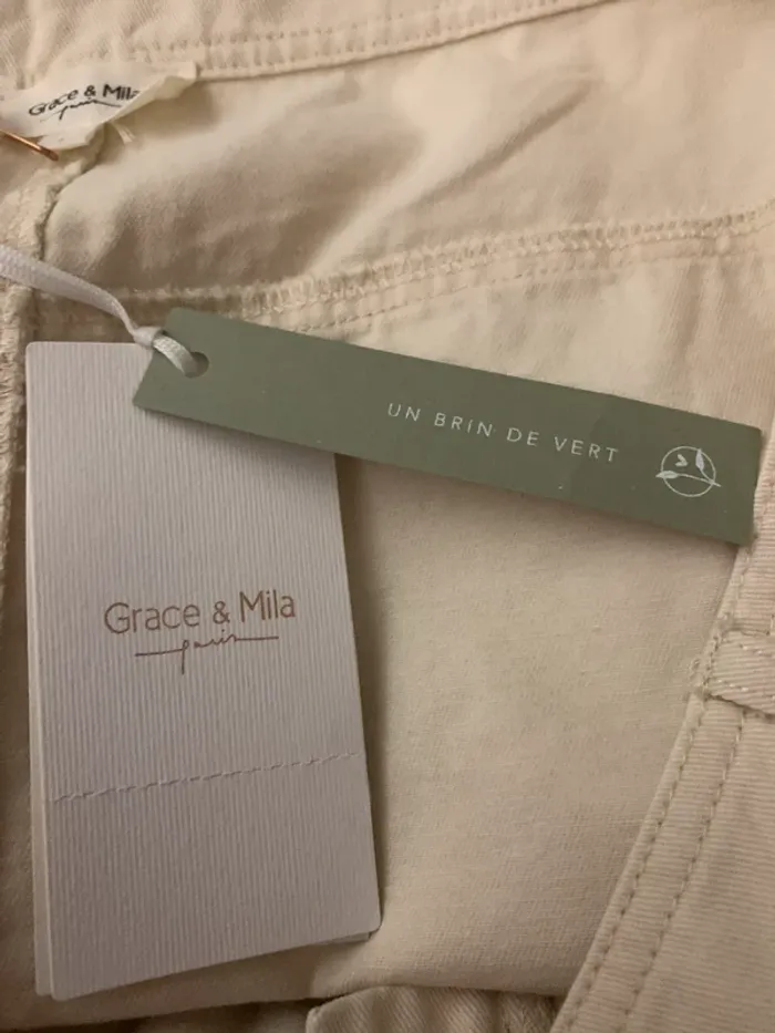 Grâce et Mila jupe jeans T L - photo numéro 6