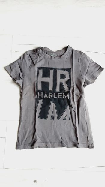 Vêtement garçon tee-shirt manches courtes gris Harlem Kiabi 6 ans