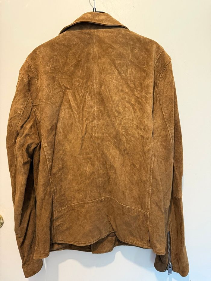 Veste perfecto en cuir homme Zara taille L - photo numéro 4
