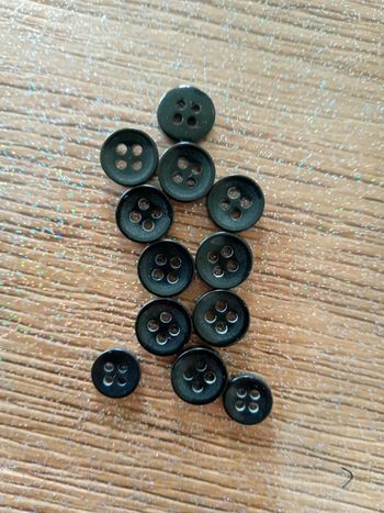 lot boutons noirs chemise primark