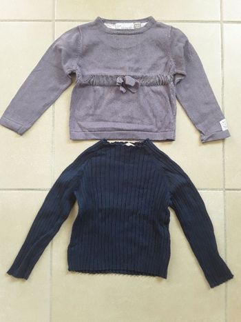 Lot 2 pulls fille 3 ans LILI MARELLE DPAM TBE