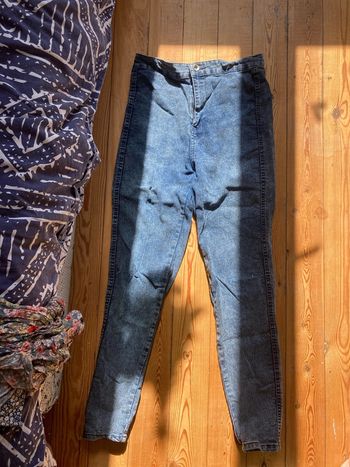 Jeans skinny pull and bear bleu chiné