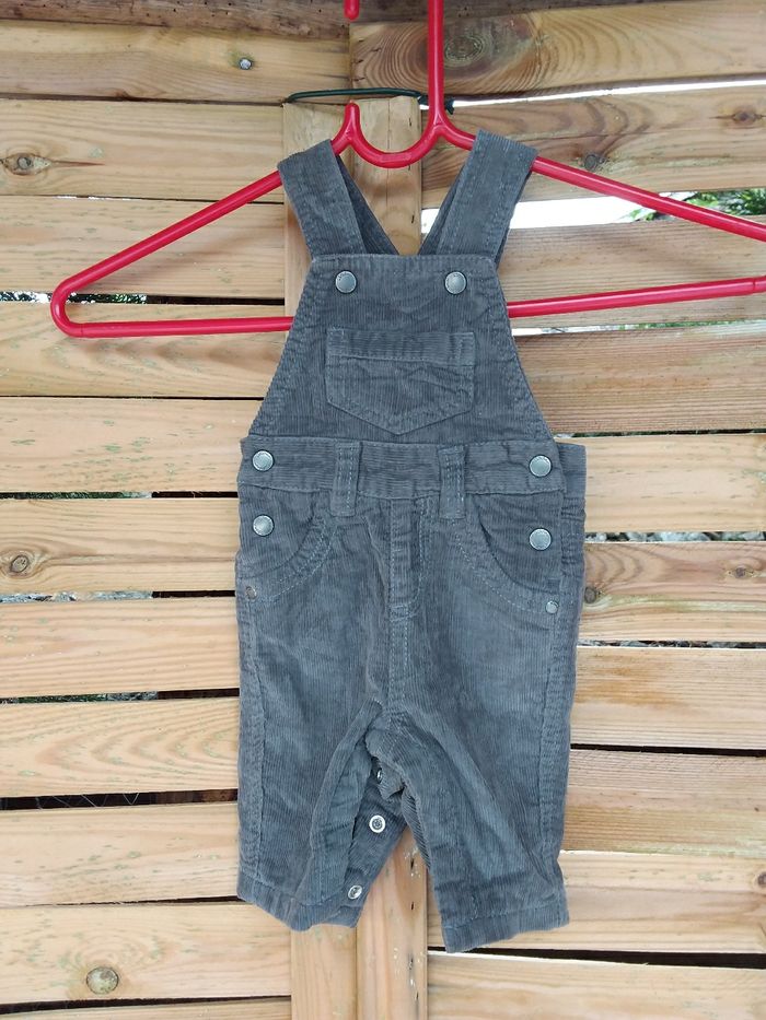 Saloppette en velours gris