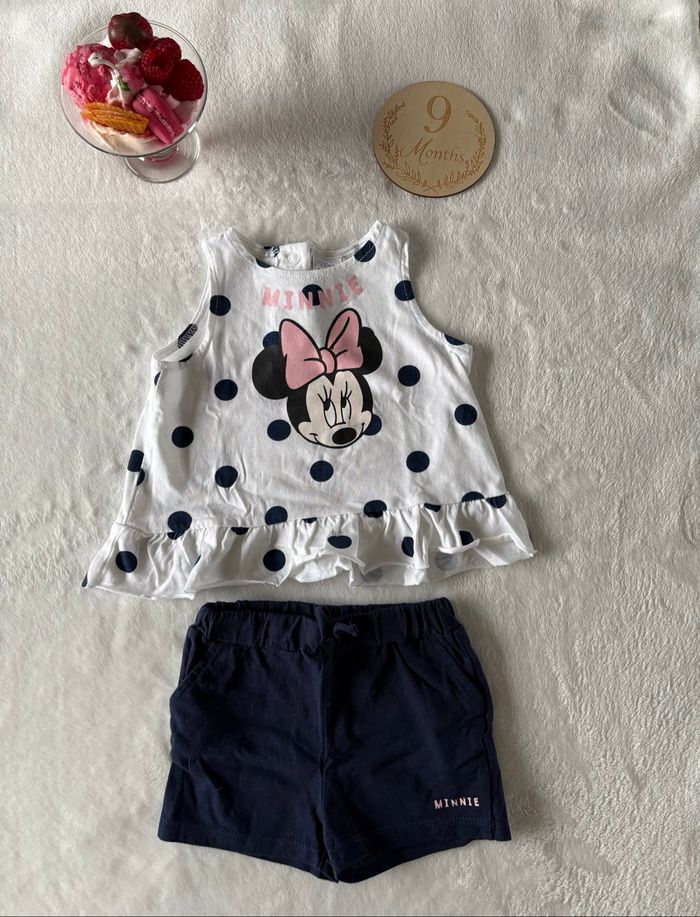 🎀 Ensemble bébé Minnie - 9 mois