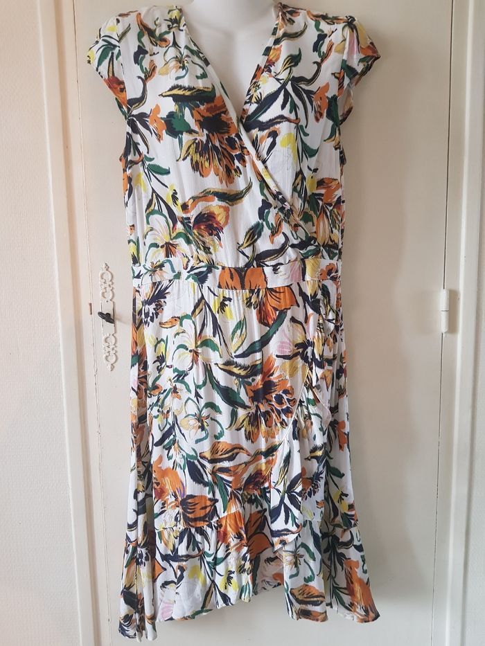 Robe longue fleurie – Multicolore