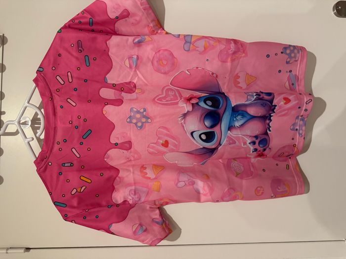 Tee-Shirt Stitch 11/12 ans rose bonbons - photo numéro 4