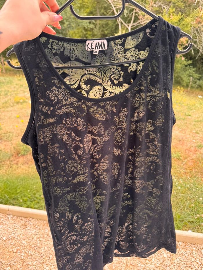 Haut à motifs transparents – Taille XL