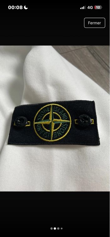 Pull stone Island blanc 