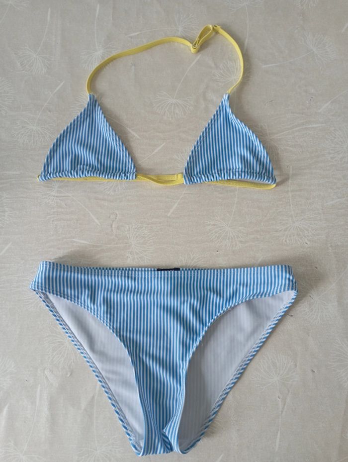 Maillot de bain 2 PCS blanc/bleu Kiabi 12 ans 5€ neuf