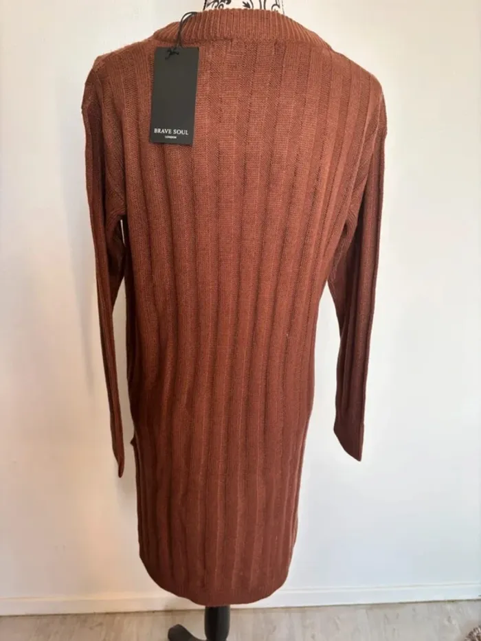 Robe pull femme marron Brave soul taille XS - photo numéro 5