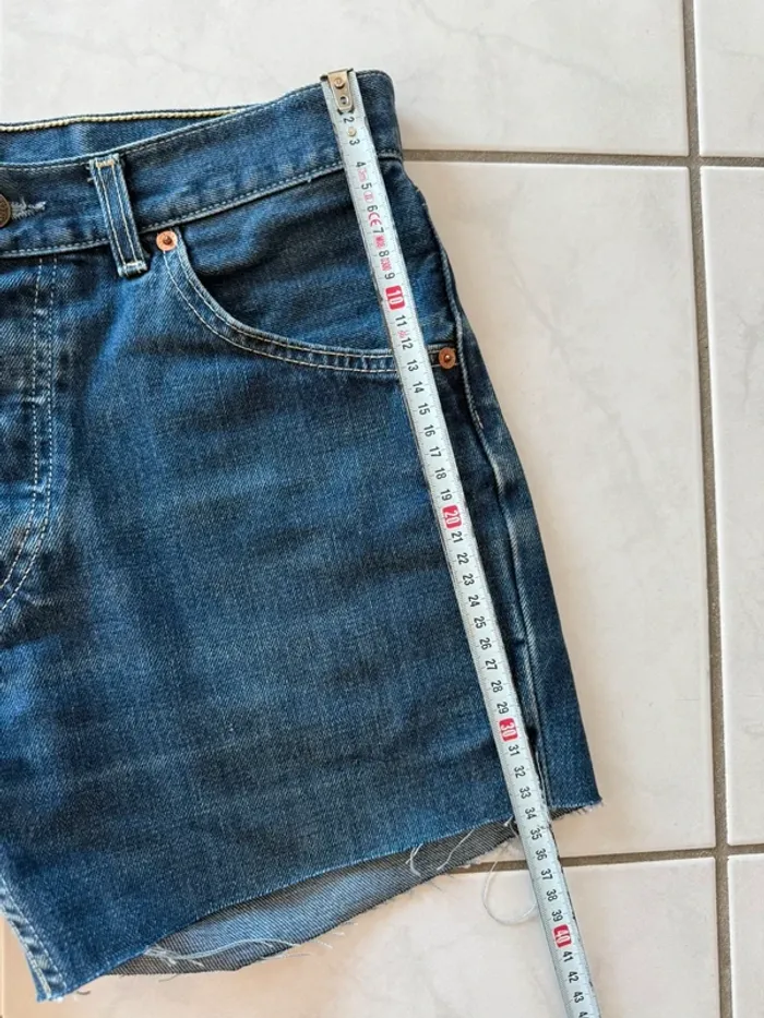 Short en jean Lévis 535 denim vintage USA taille 36 top état - photo numéro 8