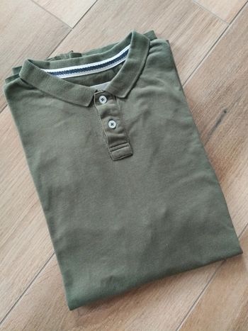 Polo manches courtes vert kaki homme XL