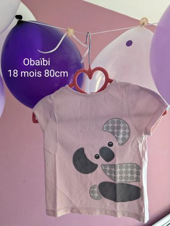 Obaïbi 18 mois 80 cm t shirt koala okaidi