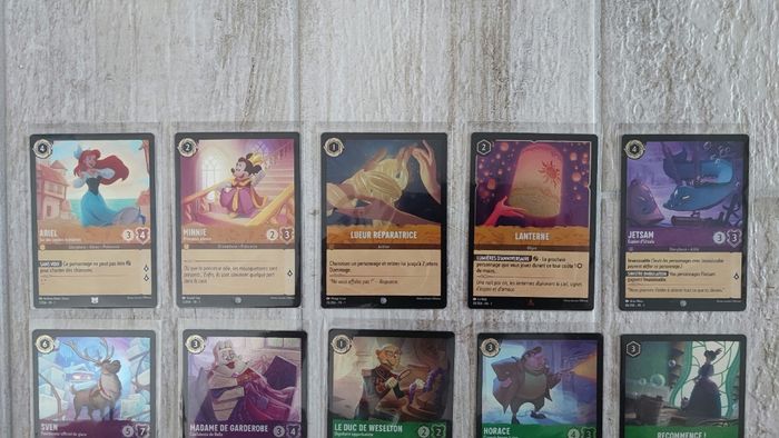 Lot de 19 cartes Foils / Brillantes Lorcana Chapitre 1 - photo numéro 2