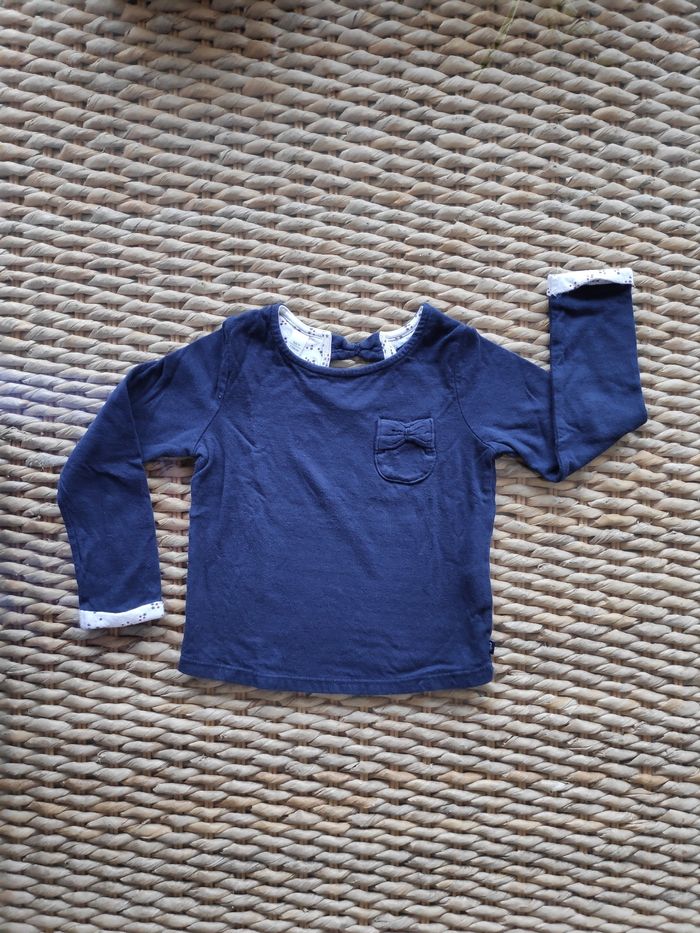 Haut bleu marine Okaïdi 4 ans