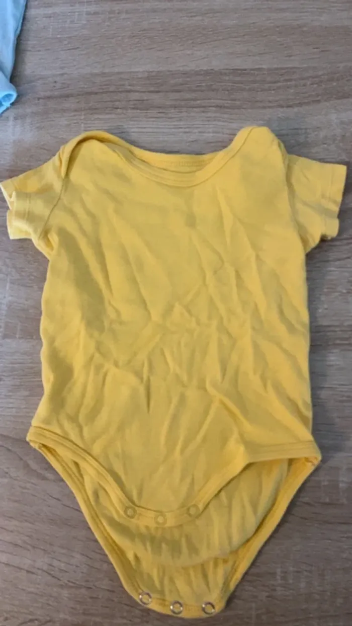 Lot de 4 bodies manches courtes taille 9 mois et 12 mois - photo numéro 5