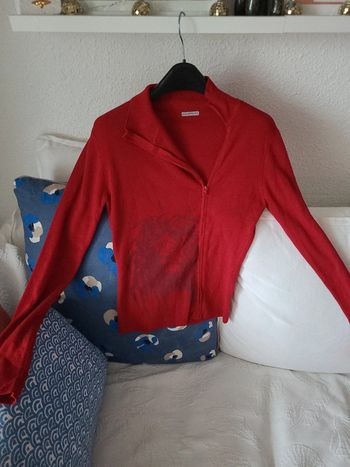 Gilet rouge bordeaux taille 38