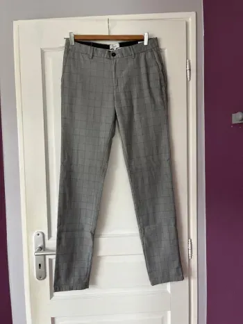 Pantalon homme à carreaux – Jules – Taille 40 – Coupe slim
