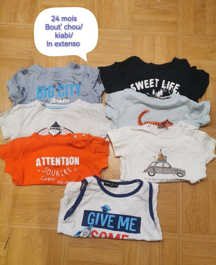 Lot de 7 tee shirt manches courtes multi marque