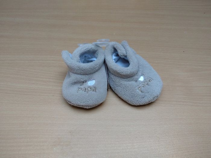 Chausson papa gris tout doux - photo numéro 2
