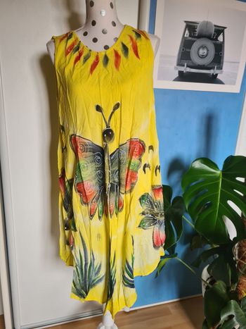 Robe d'été jaune / Taille unique