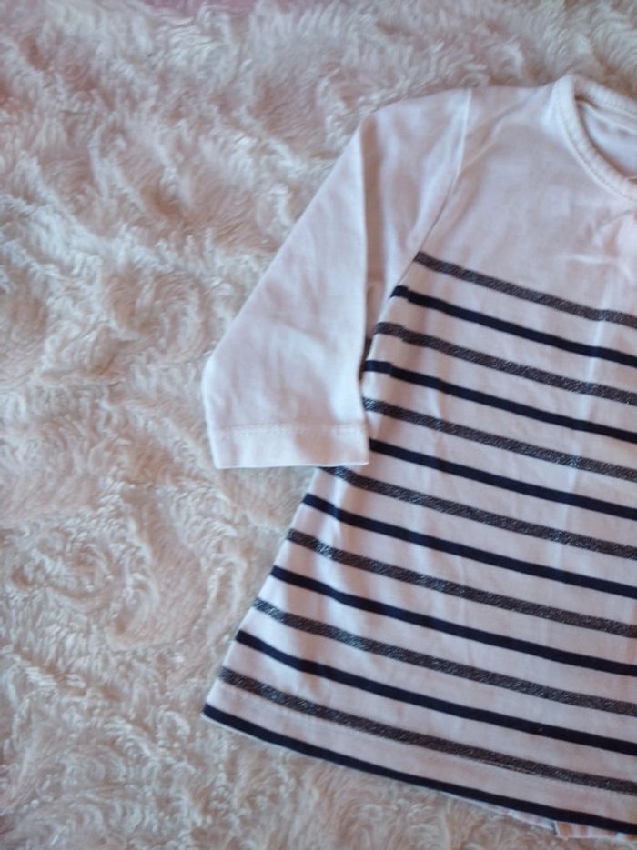 Tee shirt manches longues Fille 1 mois Nœud Kiabi - photo numéro 3