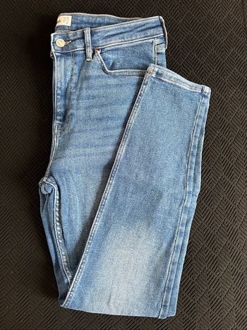 Jeans skinny taille haute bleu