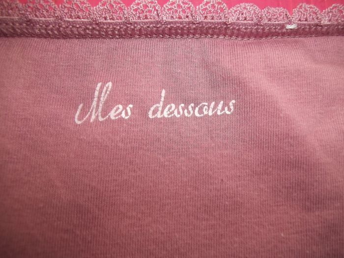Hipster vieux rose "Mes dessous" 8/10 ans - photo numéro 2