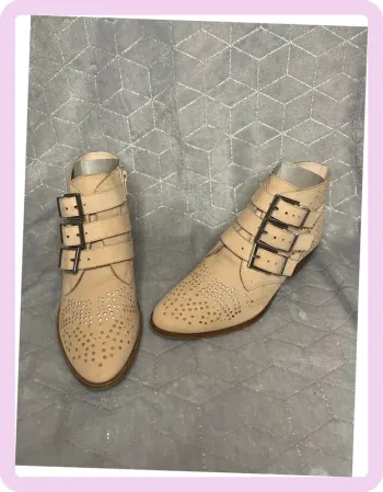 Bottines Printanières Beige BRONX - Élégance & Confort