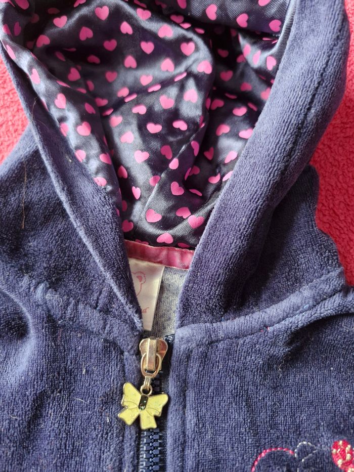 Magnifique veste velours coeurs et noeuds - photo numéro 6