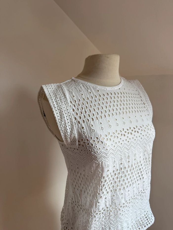 Superbe blouse en dentelle ajourée Morgan 🌸 38 M - photo numéro 2