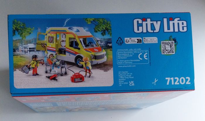 Playmobil City Life 71202 Ambulance avec effets lumineux et sonore neuf plastiques scellés - photo numéro 5