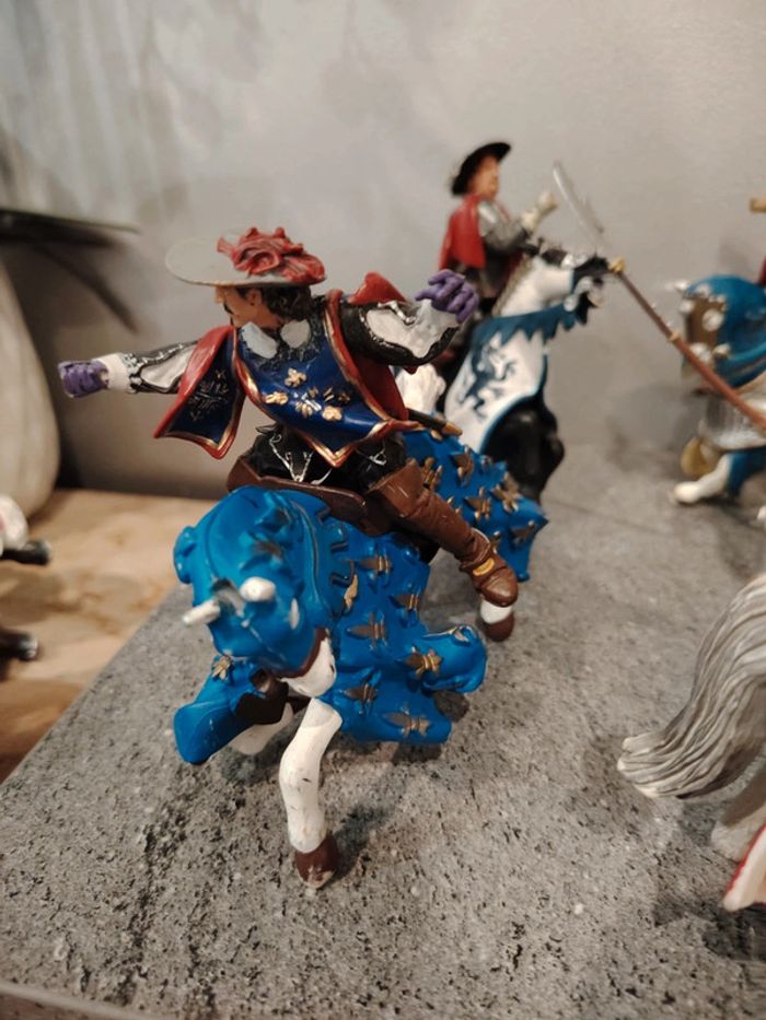 Lot figurines papo chevaux chevaliers - photo numéro 2