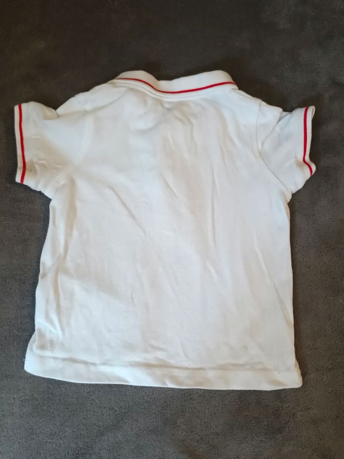 Polo blanc  à lisière rouge - photo numéro 4