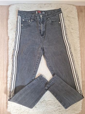 Jeans gris t36 slim #F36S-215