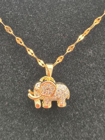 Collier acier inoxydable éléphant